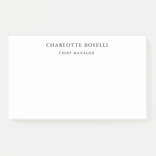 ミニマルエレガントクラシカルプロフェッショナルシンプル ポストイット (正面)