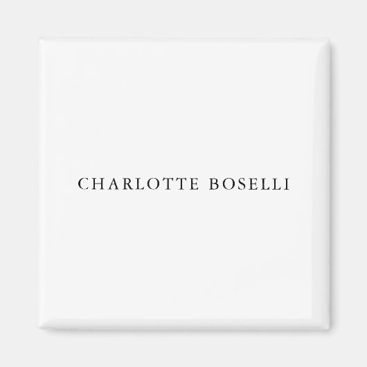 ミニマルエレガントクラシカルプロフェッショナルシンプル マグネット (正面)