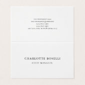 ミニマルエレガントクラシカルプロフェッショナルシンプル 名刺 (外部フラット)