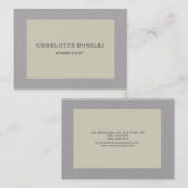 ミニマルエレガントクラシカルプロフェッショナルシンプル 名刺 (正面/裏面)