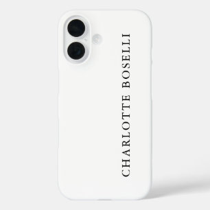 ミニマルエレガントクラシカルプロフェッショナルシンプル iPhone 16ケース