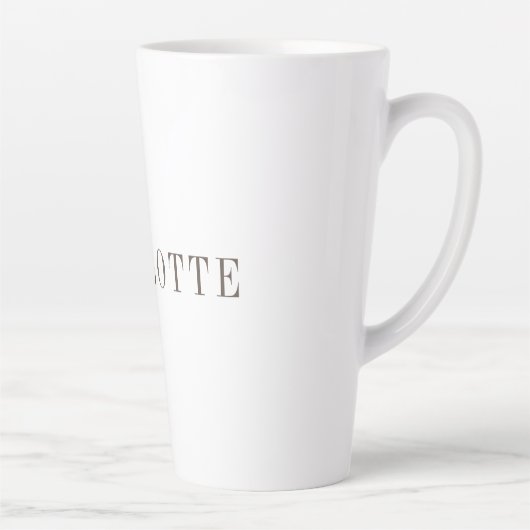 ミニマルエレガントクラシカルプロフェッショナル名 カフェラテマグ (右)
