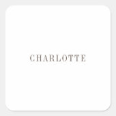 ミニマルエレガントクラシカルプロフェッショナル名 スクエアシール (正面)