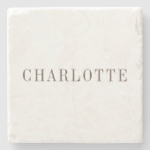 ミニマルエレガントクラシカルプロフェッショナル名 ストーンコースター (正面)