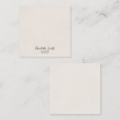 ミニマルエレガントクラシカルプロフェッショナル ノートカード (正面/裏面)