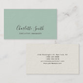 ミニマルエレガントクラシカルプロフェッショナル 名刺 (正面/裏面)