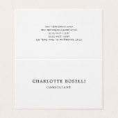 ミニマルエレガントクラシカルプロフェッショナル 名刺 (外部フラット)