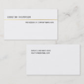 ミニマルエレガントクラシックホワイトでクリーンなプロ 名刺 (正面/裏面)