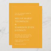 ミニマルエレガントクラシック結婚式招待状 招待状 (正面/裏面)