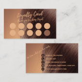 ミニマルエレガントサロン&バーバーショップロイヤリティカード ロイヤリティカード (正面/裏面)