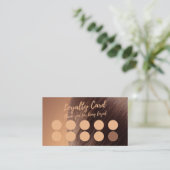 ミニマルエレガントサロン&バーバーショップロイヤリティカード ロイヤリティカード (スタンド正面)