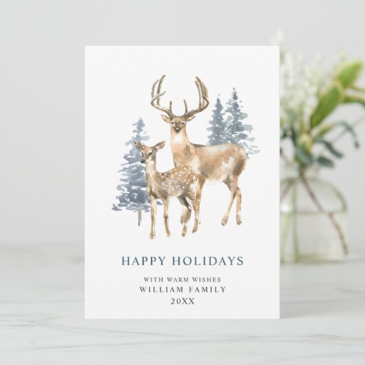 ミニマルエレガントシカ・クリスマスツリー シーズンカード (スタンド正面)