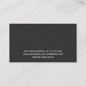 ミニマルエレガントシックコンテンポラリー贅沢 名刺 (裏面)