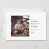 ミニマルエレガントシックシンプルクリスマスフォトレッド シーズンカード (正面)