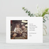 ミニマルエレガントシックシンプルクリスマスフォトレッド シーズンカード (スタンド正面)