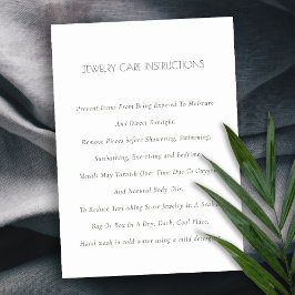 ミニマルエレガントシンプルアイボリーホワイトジュエリー気に 名刺