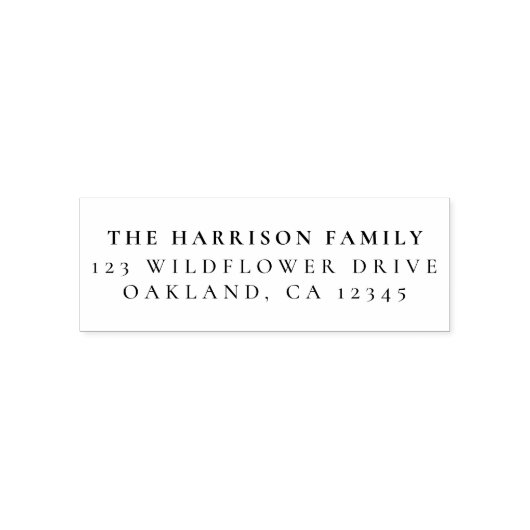 ミニマルエレガントシンプル差出人住所 セルフインキングスタンプ (デザイン)