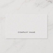 ミニマルエレガントシンプルTexture White Consultant 名刺 (裏面)