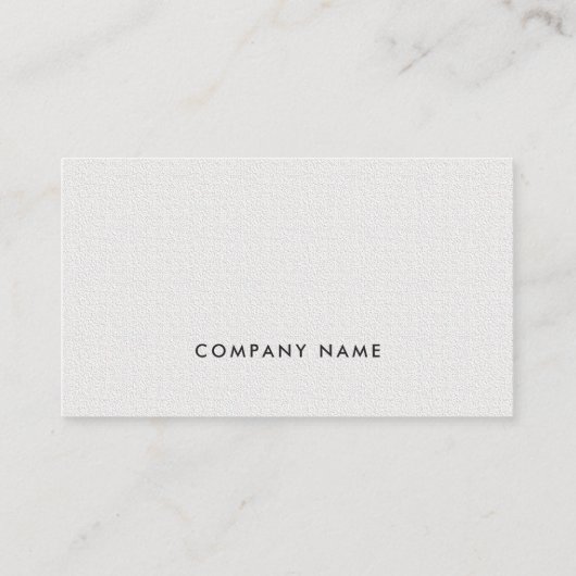 ミニマルエレガントシンプルTexture White Consultant 名刺 (裏面)