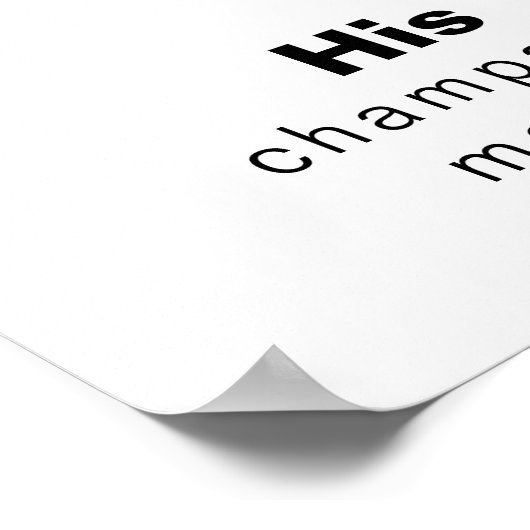 ミニマルエレガントスのフォーマルバーメニューのポスター ポスター (角)