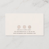 ミニマルエレガントスの高級シンプルホログラムの輝き 名刺 (裏面)