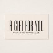 ミニマルエレガントスはっきりしたベージュブラックサロン (正面)