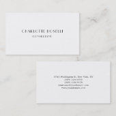 ミニマルエレガントスクラシカルヴィンテージ 名刺 (正面/裏面)