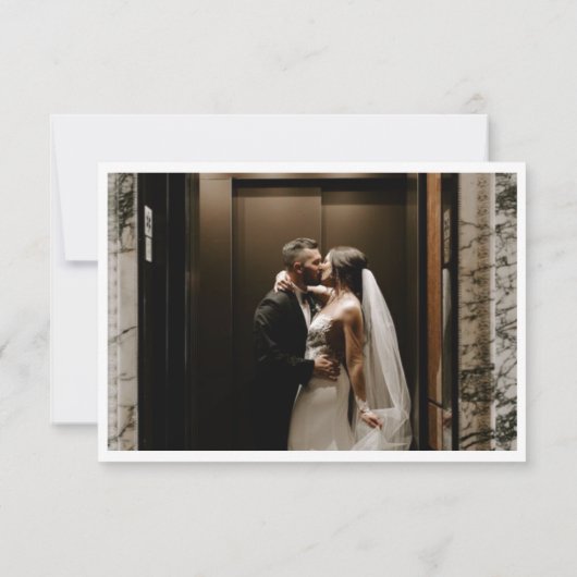 ミニマルエレガントスクリプトフォトサンクス サンキューカード (裏面)