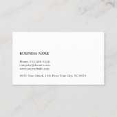 ミニマルエレガントスグフェイクレイ銅線弁護士 名刺 (裏面)