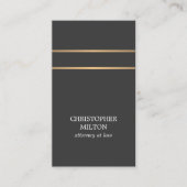 ミニマルエレガントスグフェイクレイ銅線弁護士 名刺 (正面)