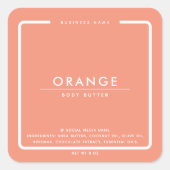 ミニマルエレガントスシンプルのモダン包み込み スクエアシール (正面)