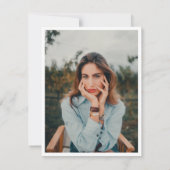 ミニマルエレガントスシンプルの写真モダン葬儀 サンキューカード (裏面)