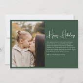 ミニマルエレガントスシンプルクリスマス4フォトモス シーズンカード (裏面)