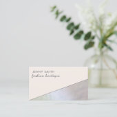 ミニマルエレガントスシンプルホログラム虹色 名刺 (スタンド正面)