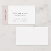 ミニマルエレガントスシンプルモダントレンディープレーン 名刺 (正面/裏面)