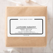 ミニマルエレガントスシンプル白黒 ラベル (インサイチュ)