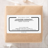 ミニマルエレガントスシンプル白黒 ラベル (インサイチュ)