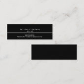 ミニマルエレガントスタイルの導入連絡法 スキニー名刺 (正面/裏面)