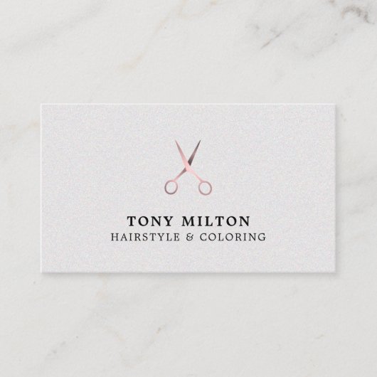 ミニマルエレガントステクスチフェイクャHairSalon 名刺 (正面)