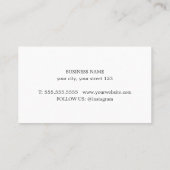 ミニマルエレガントステクスチャバラホワイトロイヤリティカード ロイヤリティカード (裏面)