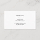 ミニマルエレガントステクスチャホワイト弁護士 名刺 (裏面)