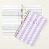 ミニマルエレガントストライプの祈りの言葉 ノートブック (内側)