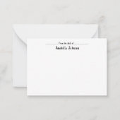ミニマルエレガントスパーソナライズされたノートカード ノートカード (正面)