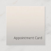ミニマルエレガントスフェイクシルバー美しいサロン 予約カード (正面)