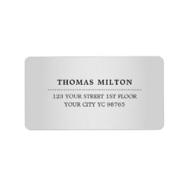 ミニマルエレガントスフェイクシルバー黒ラベル ラベル