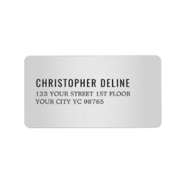ミニマルエレガントスフェイクシルバー黒ラベル ラベル