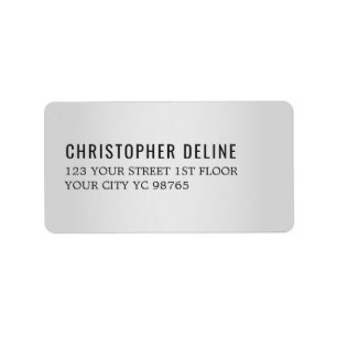 ミニマルエレガントスフェイクシルバー黒ラベル ラベル