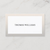 ミニマルエレガントスフェイク・シルバー・コンサルタント 名刺 (正面)