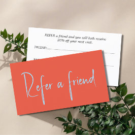 ミニマルエレガントスフレッシュオレンジ色 紹介カード