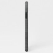 ミニマルエレガントスブラッシュメタルシルバーグレー iPhoneケース (右側)